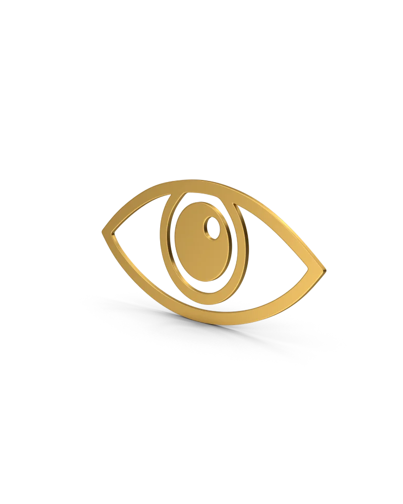 Goldenes Auge Symbol - Persönliche Goldkauf Beratung